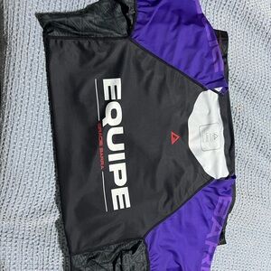 Equipe Black and Purple Sports Rash Guard